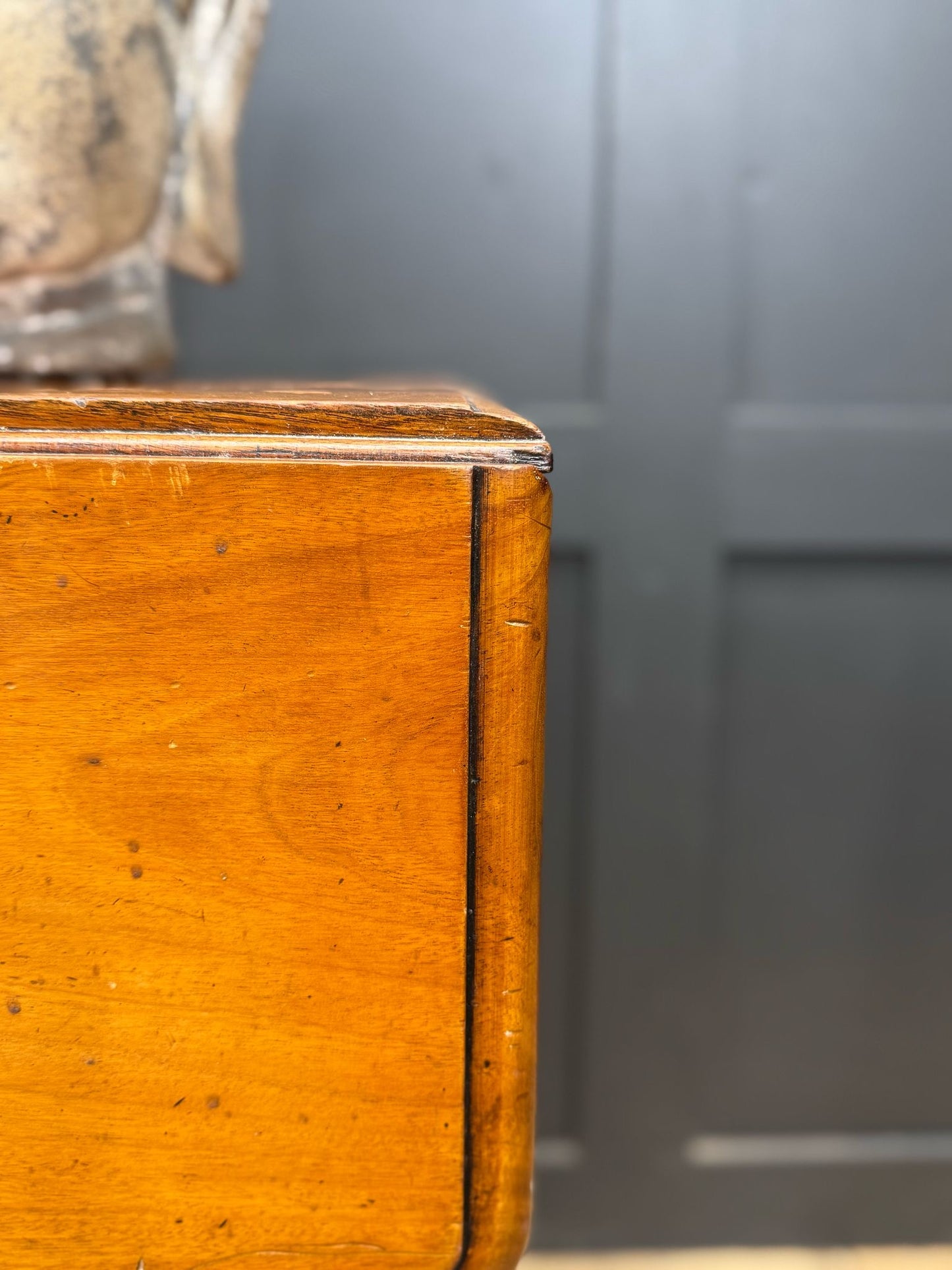 Antique Extending Mahogany Pembroke Table / Drop Leaf Sideboard With Drawer