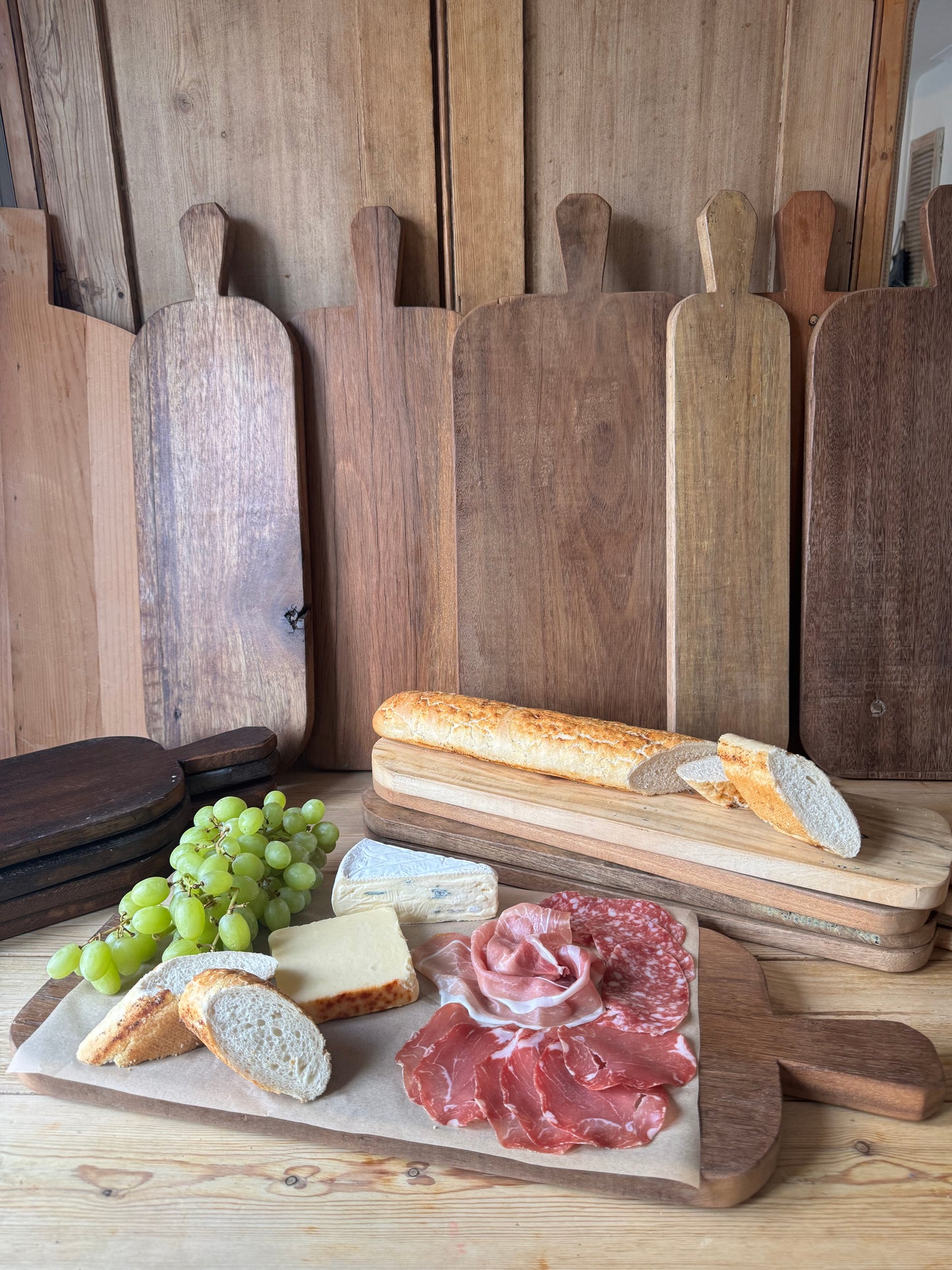 Rustic Wooden Cheese Board / Chopping Board / Charcuterie Board / Antipasti /