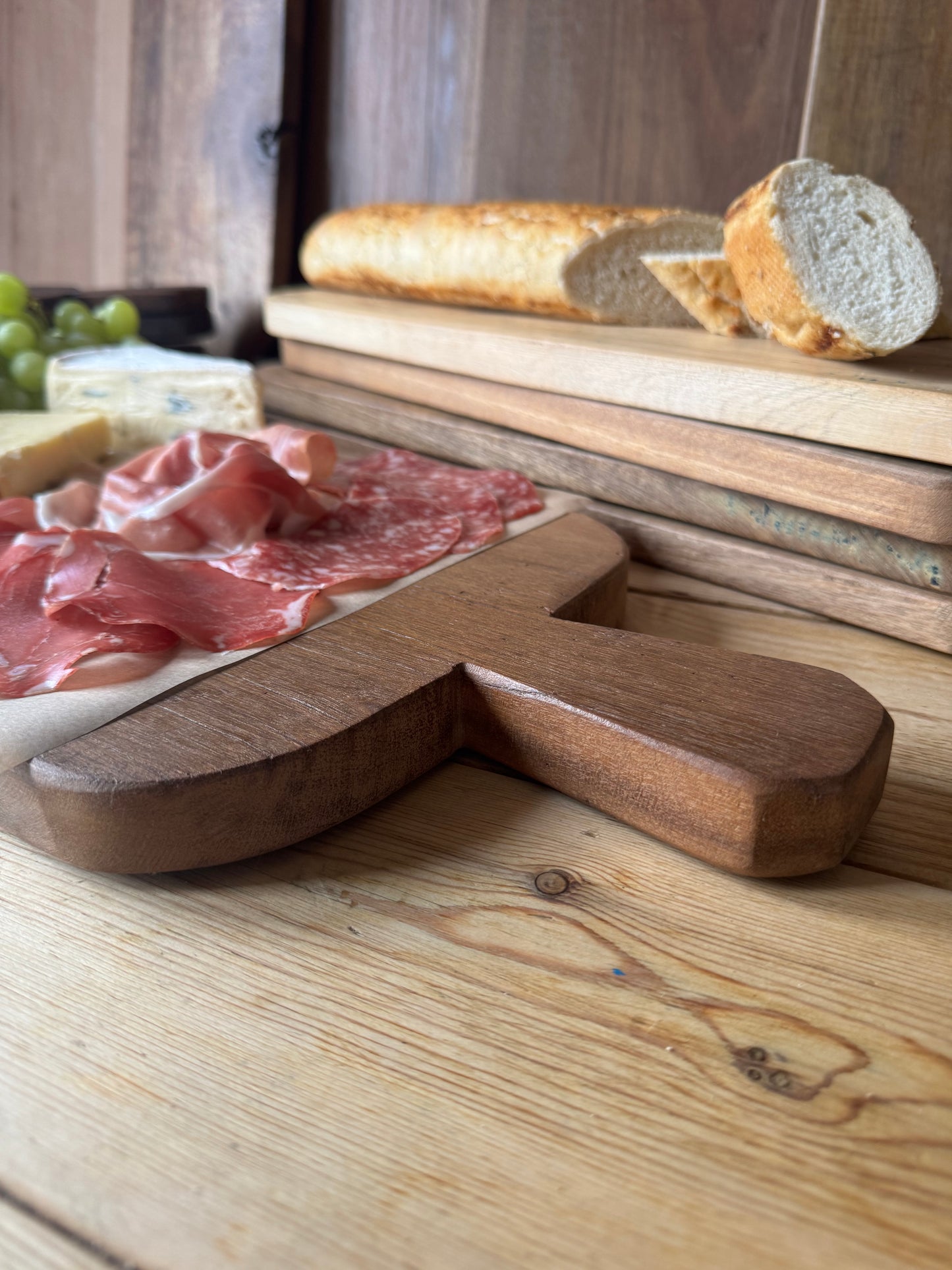 Rustic Wooden Cheese Board / Chopping Board / Charcuterie Board / Antipasti /