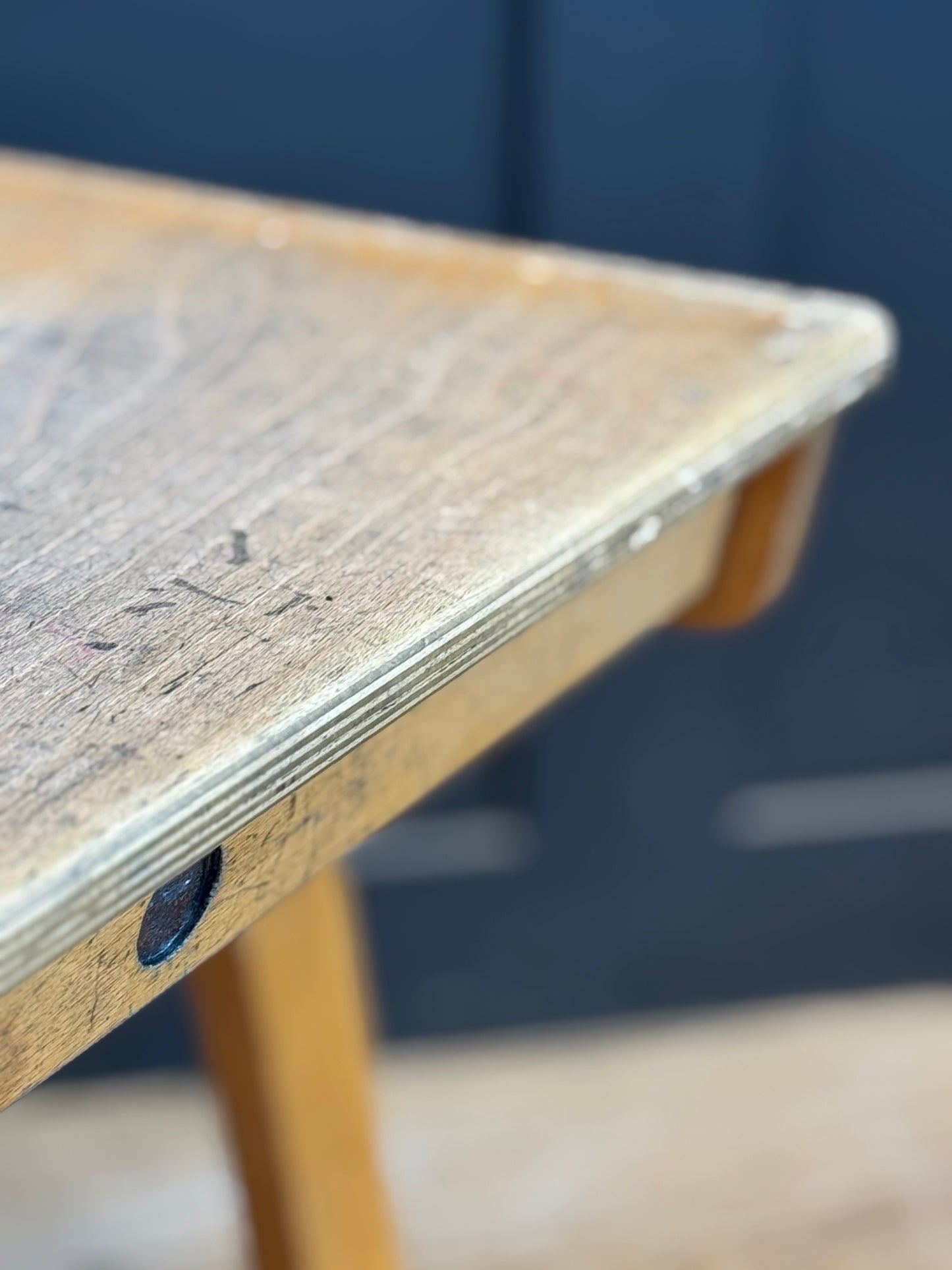 Vintage School Desk / Rustic Coffee Table / Bedside Table  / Occasional Table F