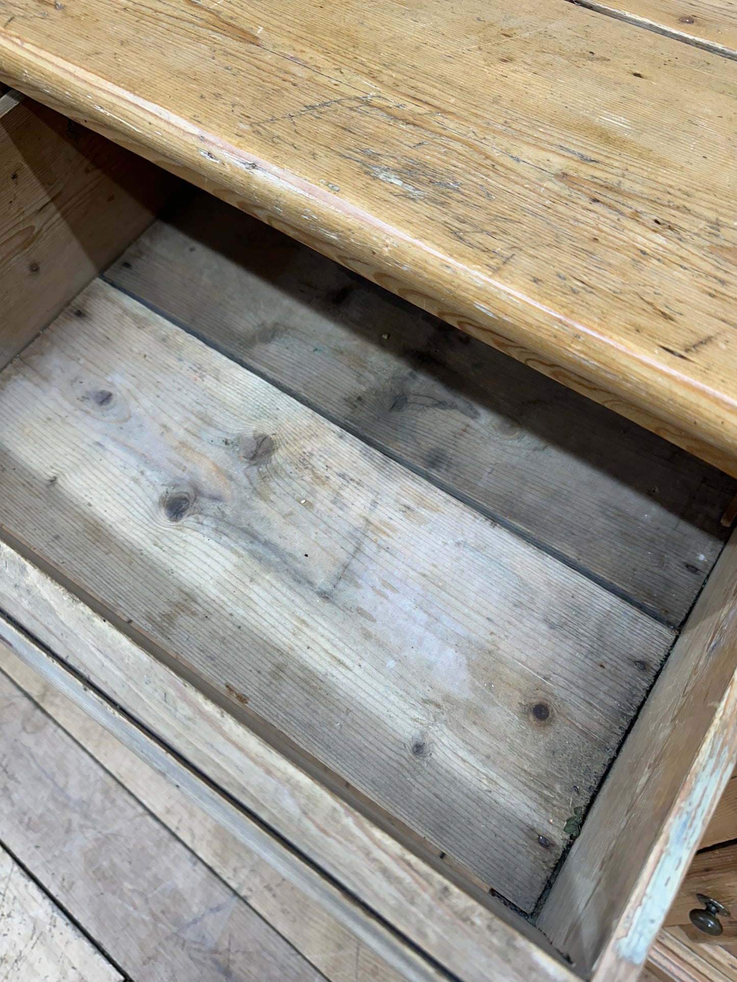 Antique Pine Dresser / Victorian Kitchen Pantry / Farmhouse Display Cabinet