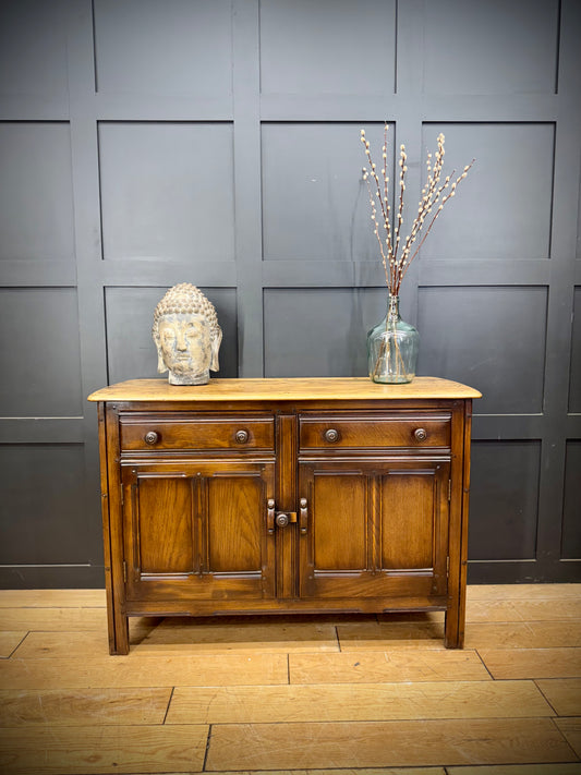 Mid Century Ercol Sideboard / Elm Sideboard /Cocktail Cabinet Cupboard