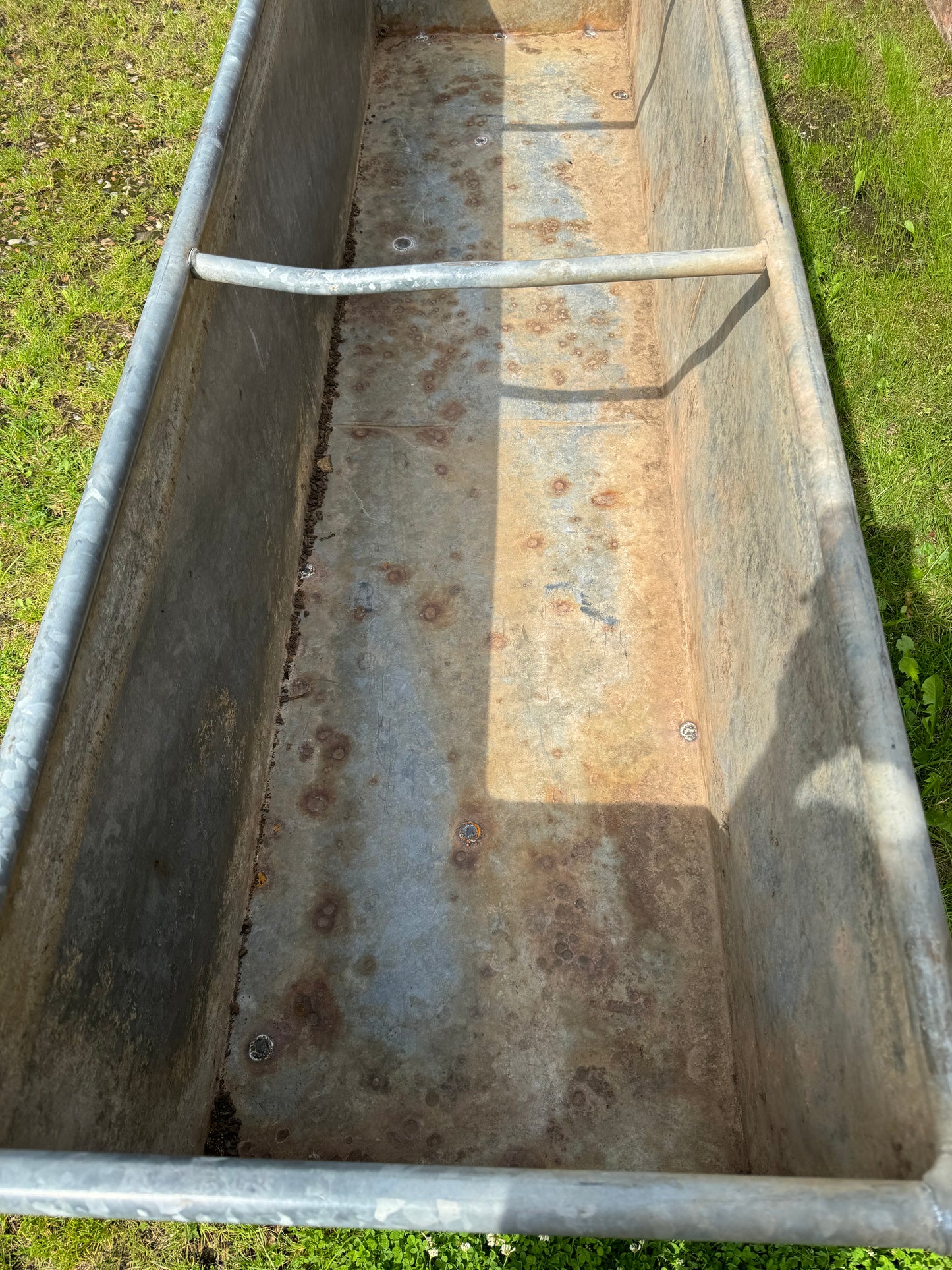 Vintage XL Galvanised Trough Planter / Herb Garden /Raised Bed Pond /Plant Pot