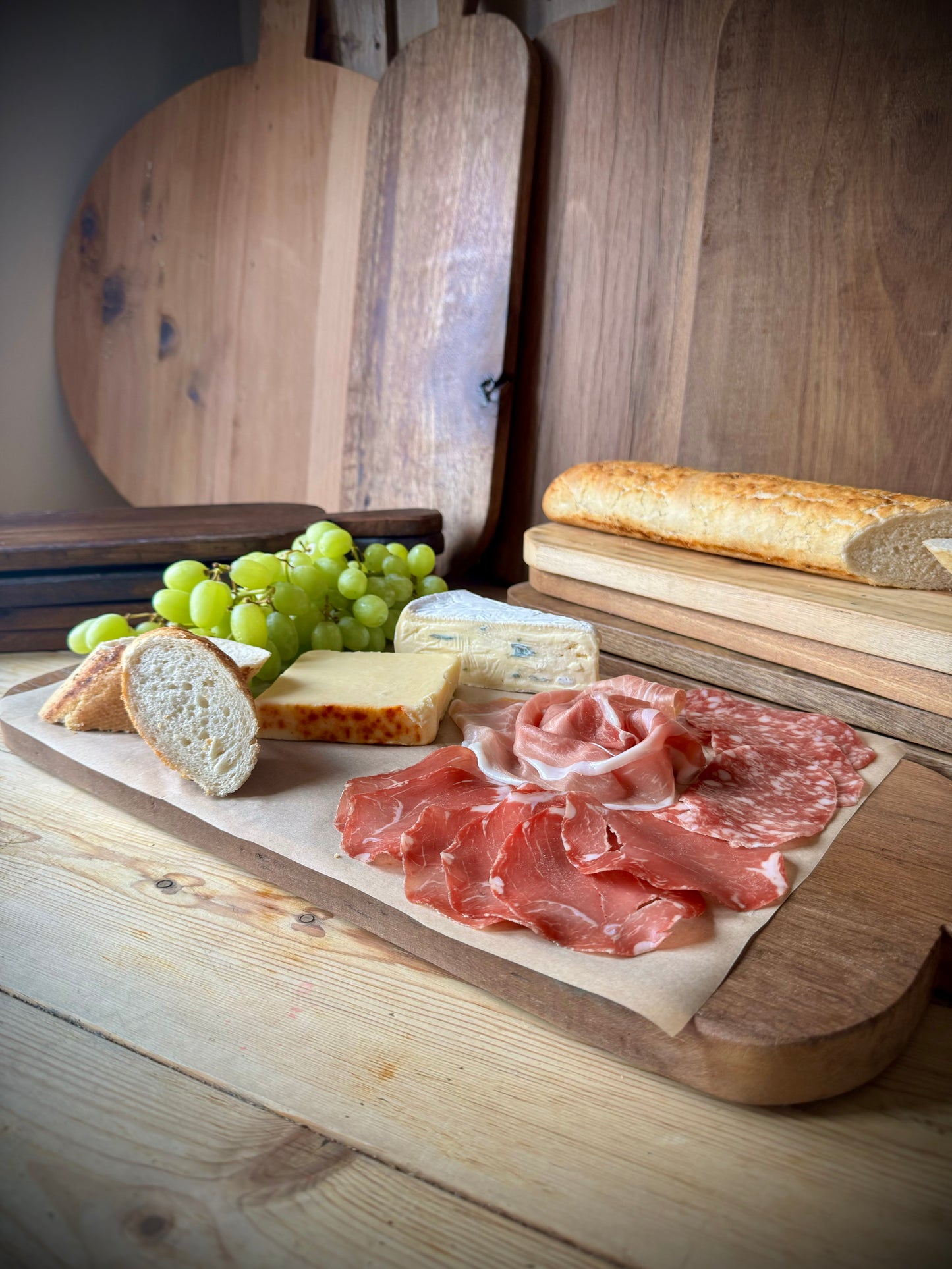 Rustic Wooden Cheese Board / Chopping Board / Charcuterie Board / Antipasti /