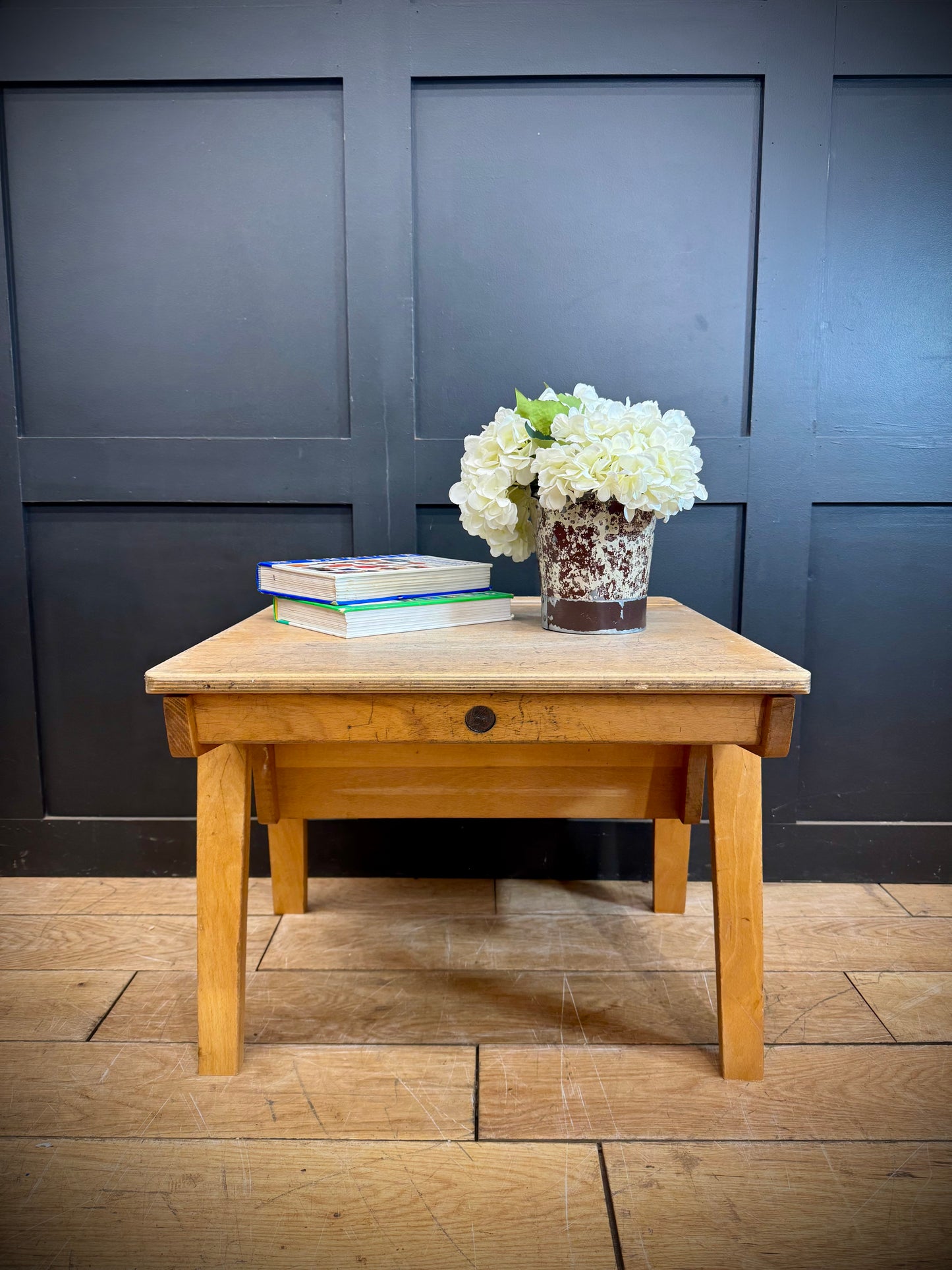 Vintage School Desk / Rustic Coffee Table / Bedside Table  / Occasional Table F