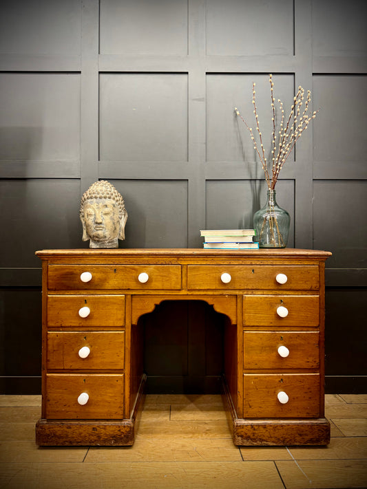 Antique Mahogany Desk / Office Desk / Antique  Dressing Table / Victorian Desk