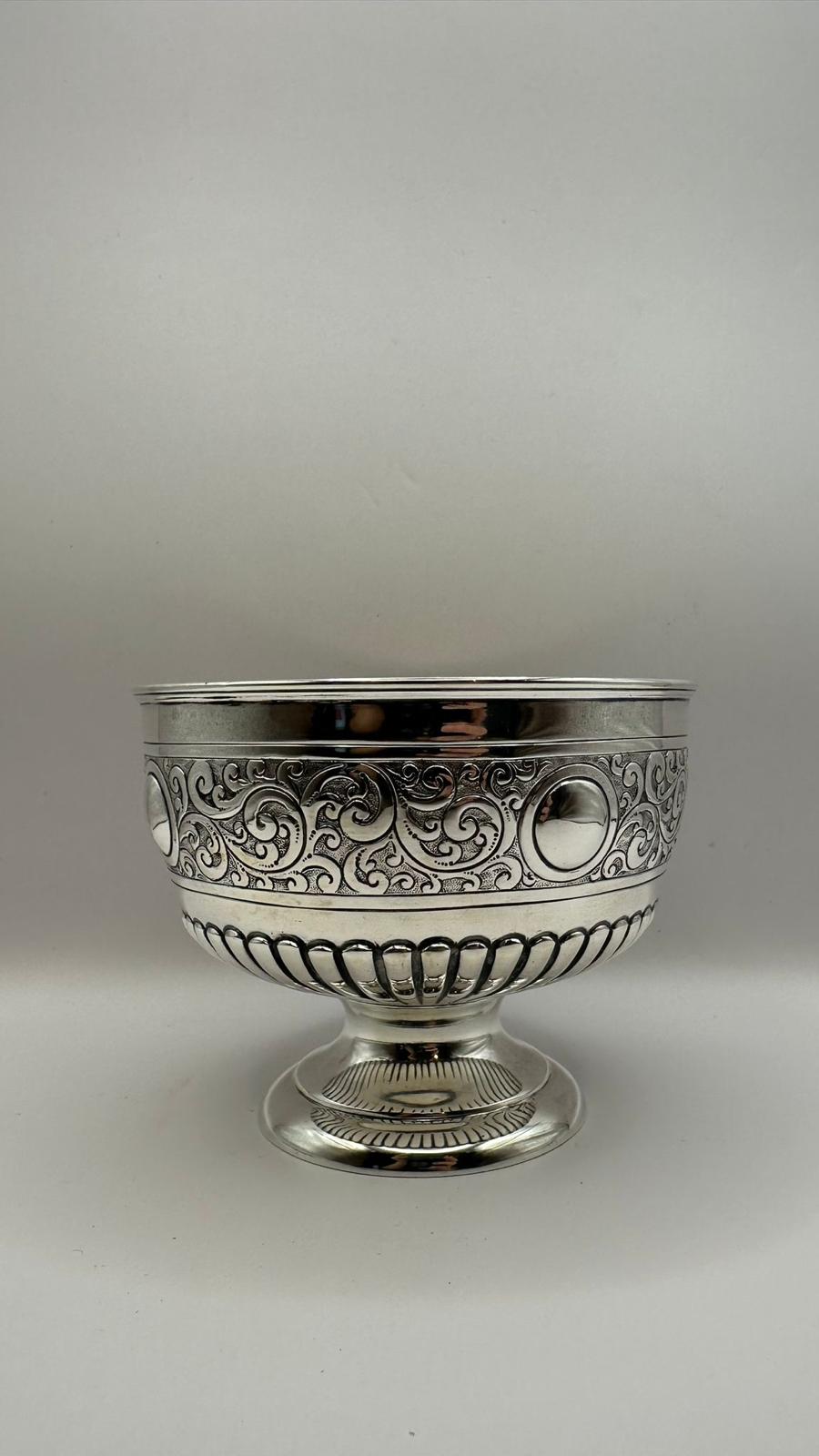 Antique Silver Sugar Bowl / Collectible Silver / Sheffield 1897 / Ornament