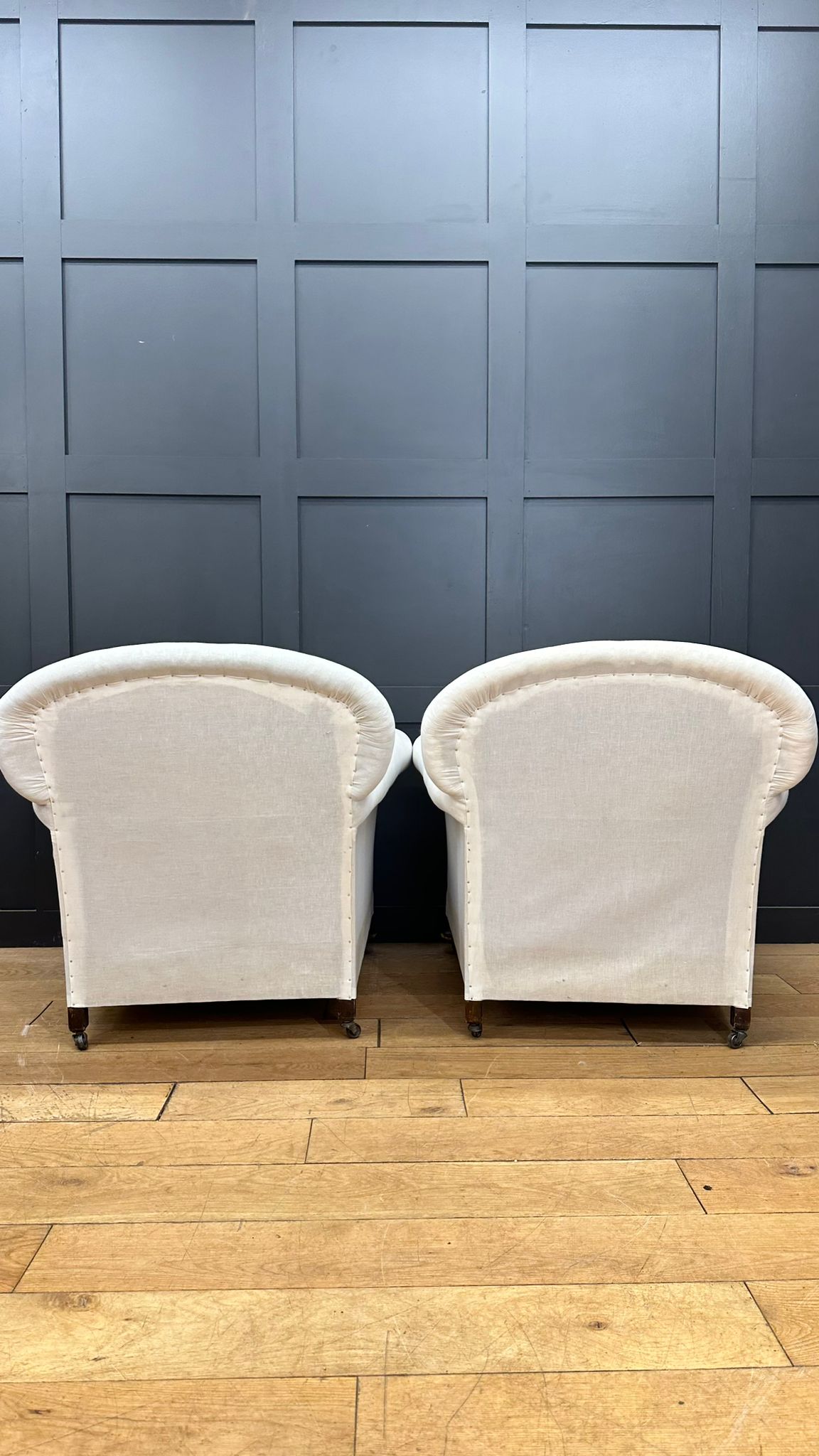 Pair Of Antique Armchairs / Antique Lounge chairs / Fireside Chairs