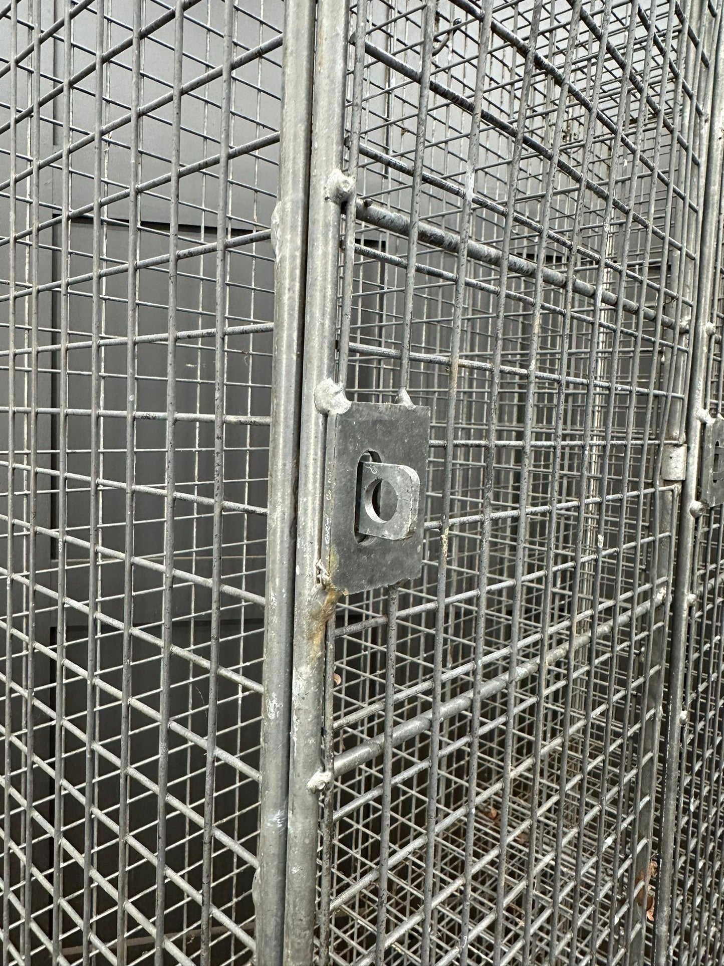 Vintage Galvanised Wire Lockers / Gym Lockers / Industrial Storage / Storage