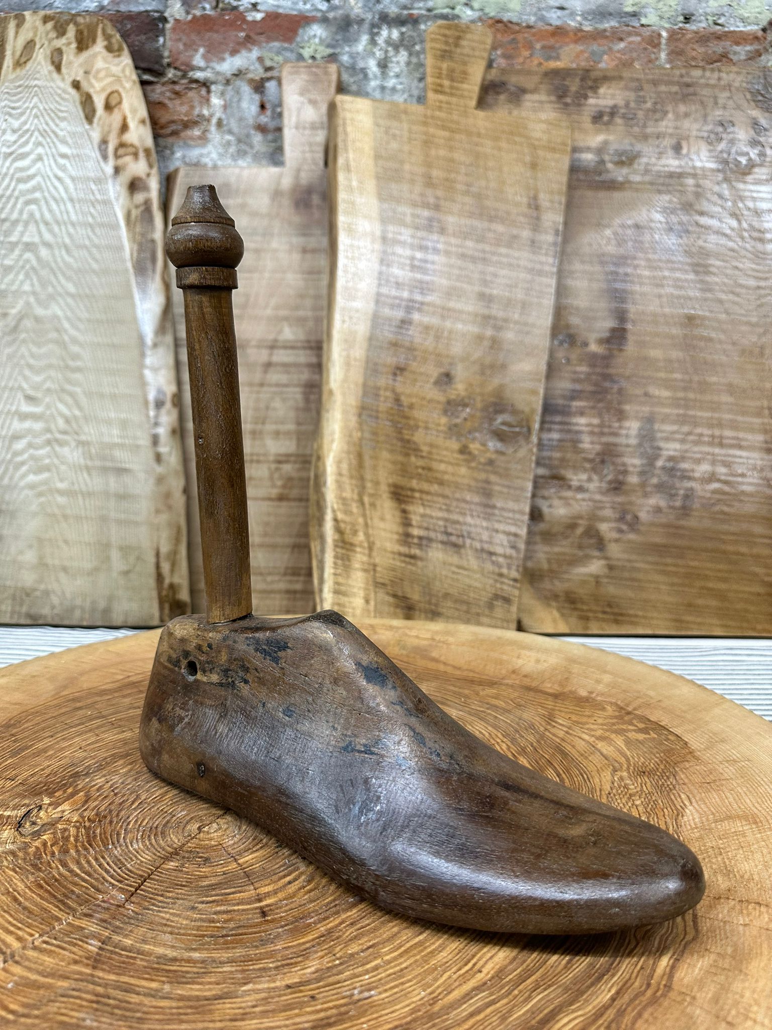 Vintage Shoe Stretcher Shoe Last Toilet Roll Holder Kitchen Roll RUSTIC WAREHOUSE NORFOLK