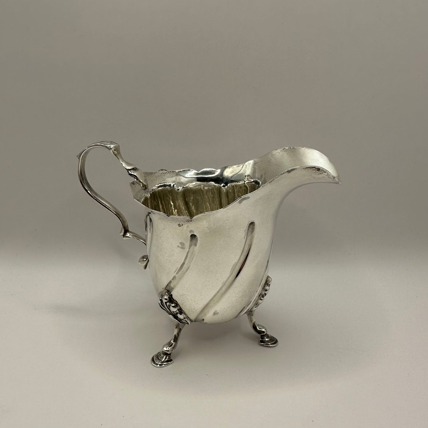 Antique Silver Cream Jug / Collectible Silver / Nathan Hayes 1899 / Ornament